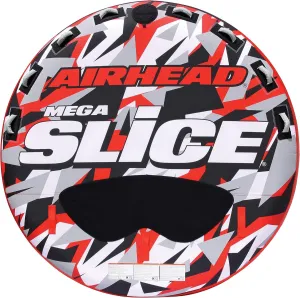 Airhead Slice Towable 2-4 Rider Models, Tube for Boating and Water Sports, Heavy Duty Full Nylon Cover with Zipper, EVA Foam Pads, and Patented Speed Safety Valve for Easy Inflating & Deflating