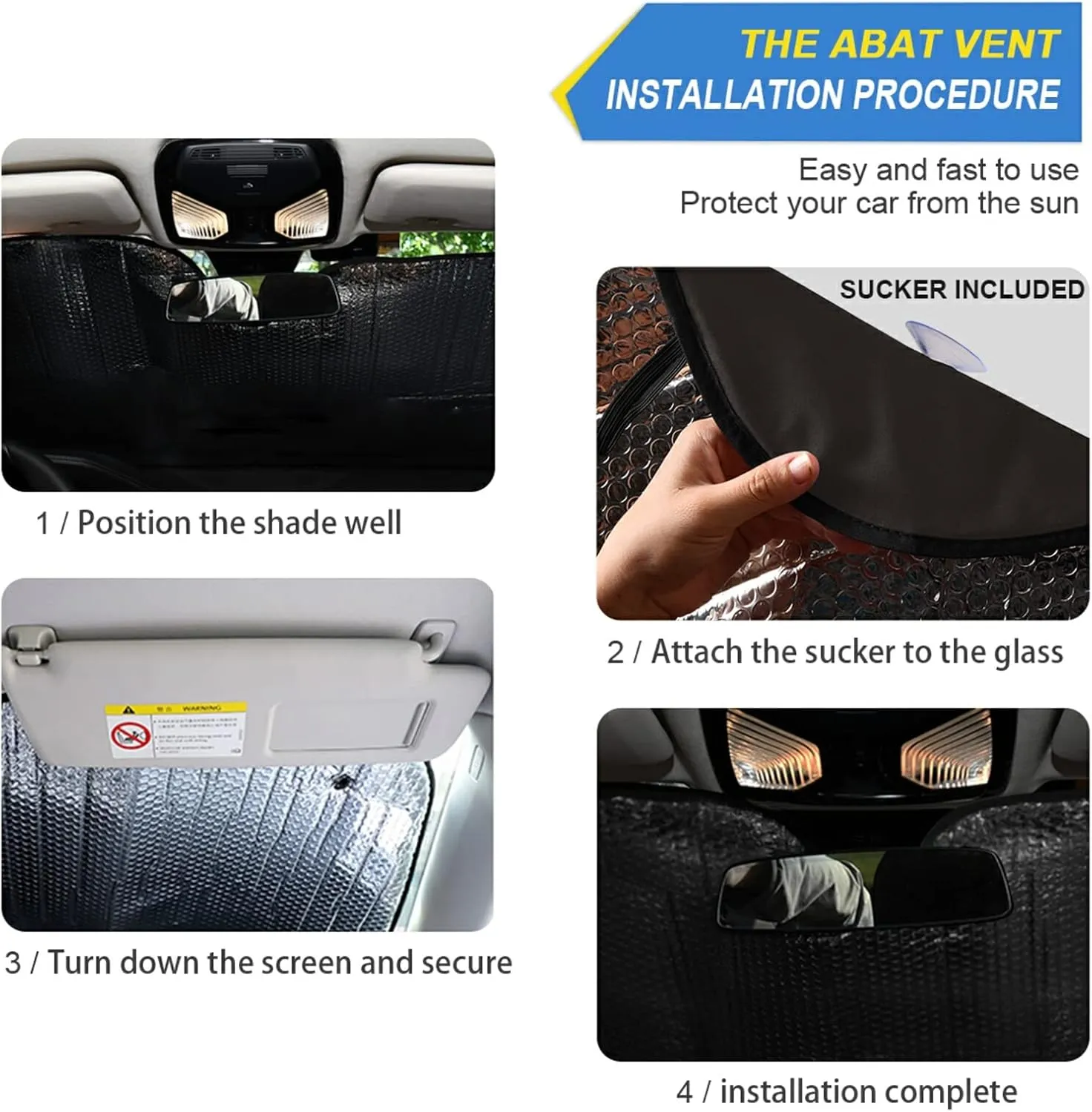 ALAZA African American Pretty Girl Windshield Sun Shade,Foldable Car Sun Shade for Front Windshield Sunshades Protector Blocks UV Rays Sun Visor Protect and Cool Your Vehicle Interior
