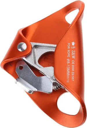 Aluminum Alloy Rock Climbing Chest Ascender Abdominal Risers Rope Clamp Fall Prevention Device Climbing Rappelling Equip