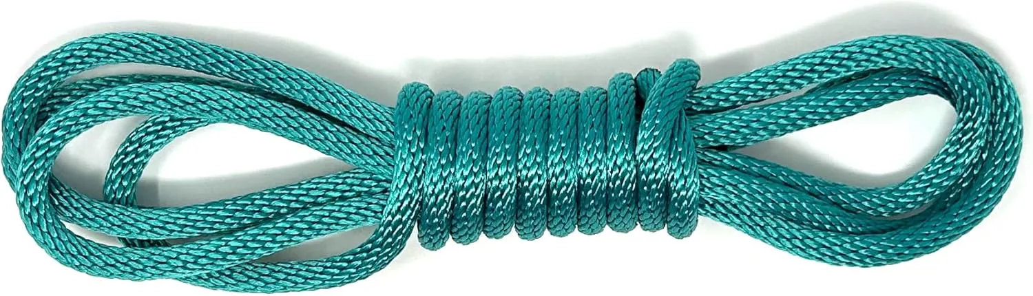 Anchor Rope Dock LINE 3/8" X 50' Braided 100% Nylon Teal Made in USA