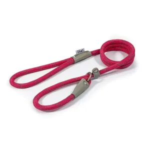 Ancol Viva 1.2m Pink Reflective Rope Slip Dog Lead