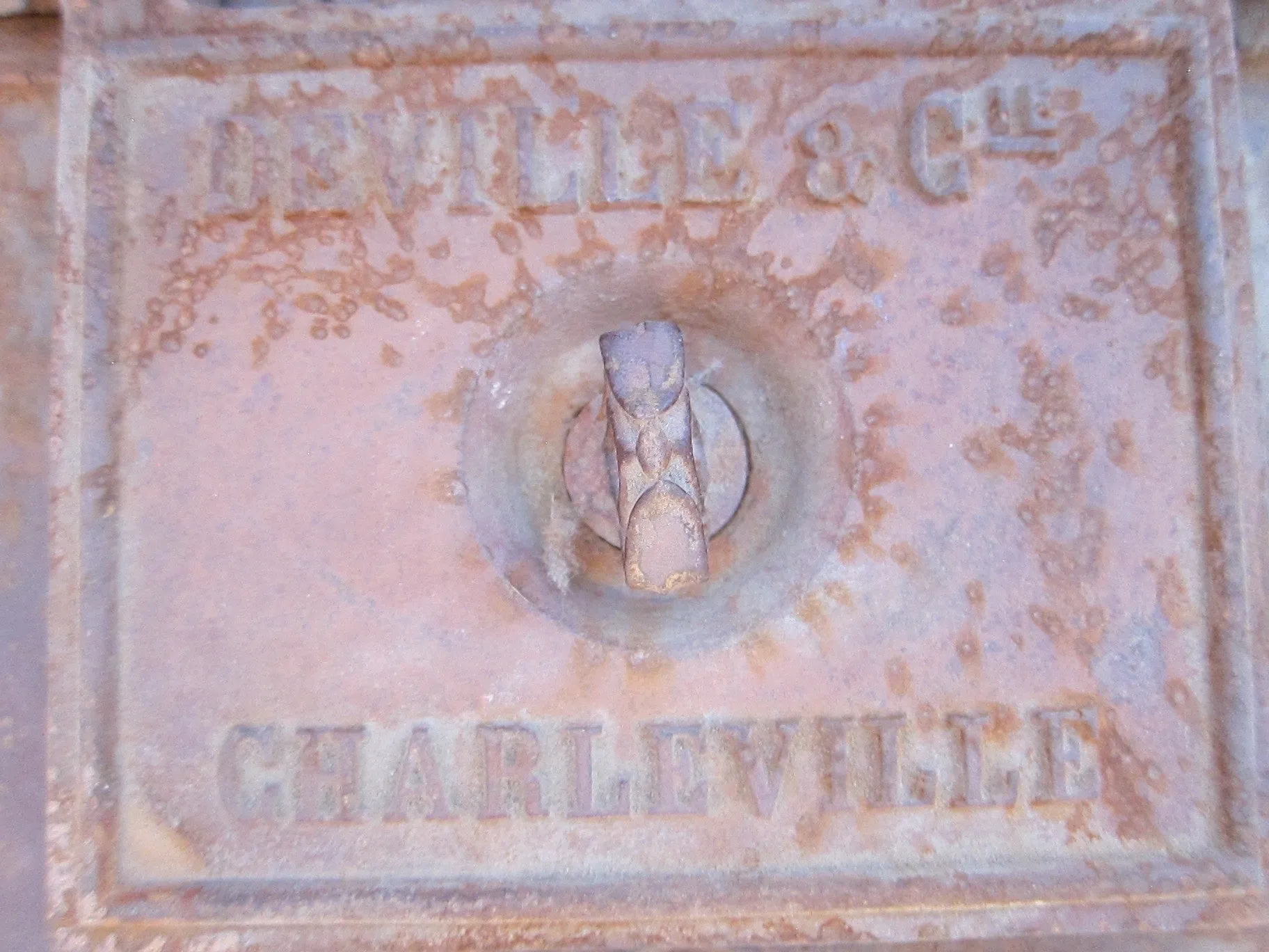 Antique French Enamel Wood Burning Stove by Deville Cie