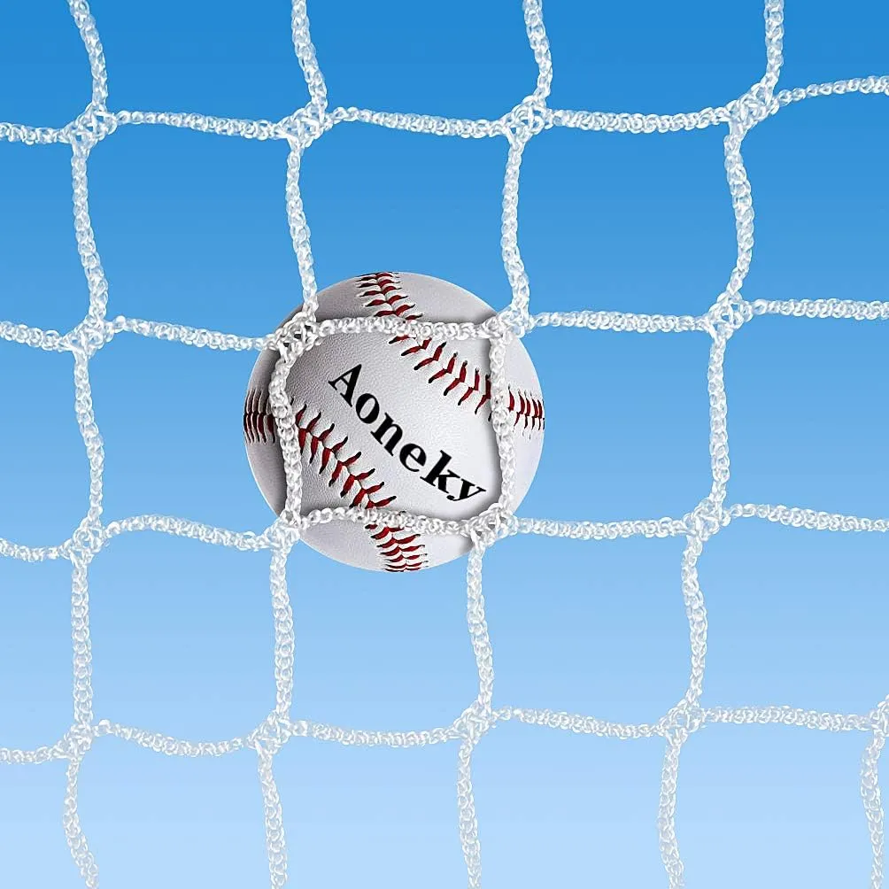 Aoneky Nylon Twisted Baseball Backstop Nets, 10x30ft / 10x40ft