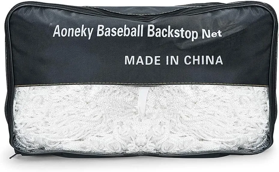 Aoneky Nylon Twisted Baseball Backstop Nets, 10x30ft / 10x40ft