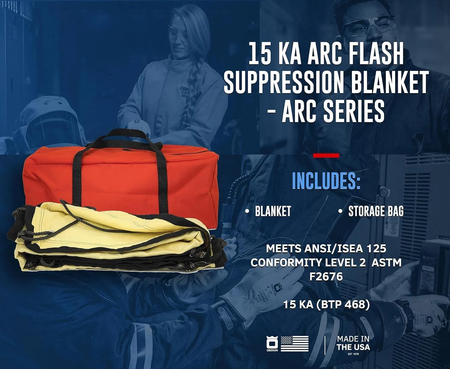 ARC Series 25 kA Arc Flash Suppression Blanket