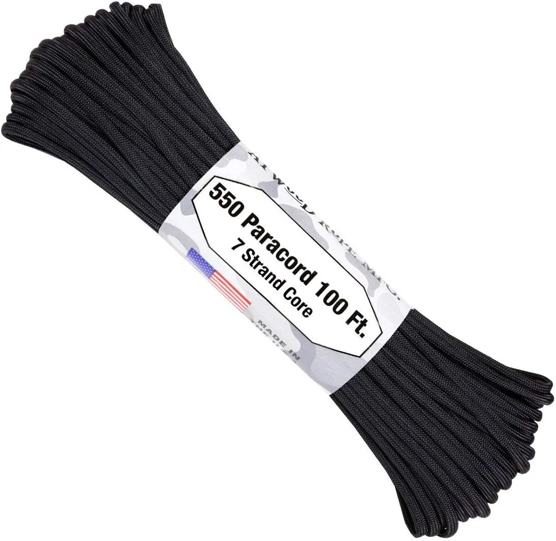 Atwood Rope MFG 550 Paracord 300 Feet 7-Strand Core Nylon Parachute Cord Outside Survival Gear Made in USA | Lanyards, Bracelets, Handle Wraps, Keychain