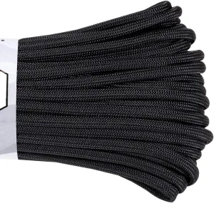 Atwood Rope MFG 550 Paracord 300 Feet 7-Strand Core Parachute Cord (Black)