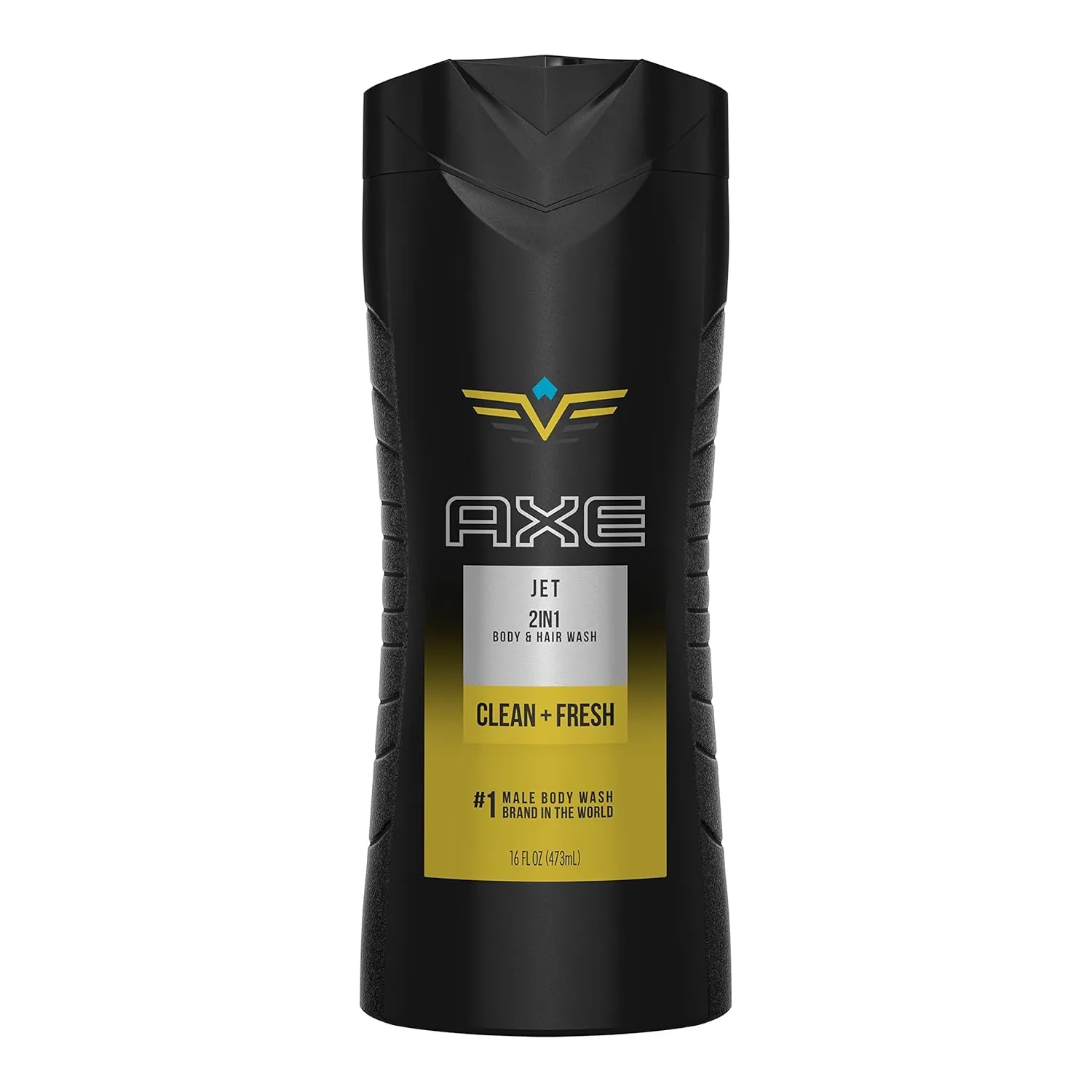 AXE 2 in 1 Body Wash and Shampoo for Men, Jet, 16 oz