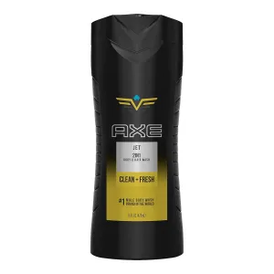 AXE 2 in 1 Body Wash and Shampoo for Men, Jet, 16 oz