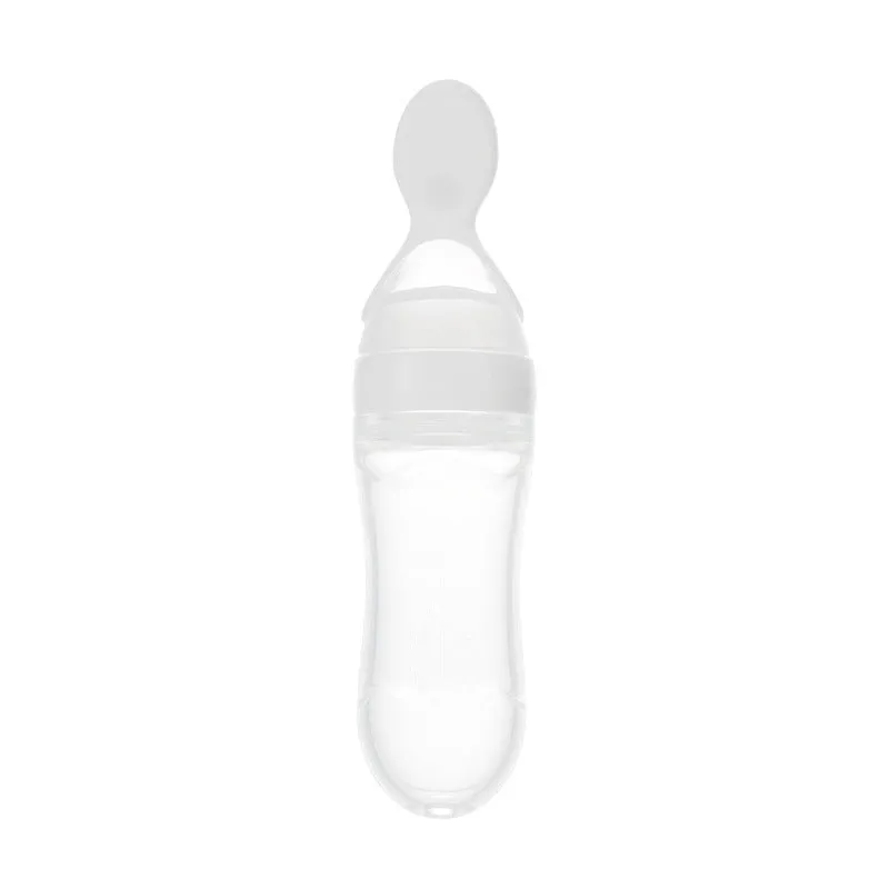 Baby Feeding Bottle & Silicone Spoon