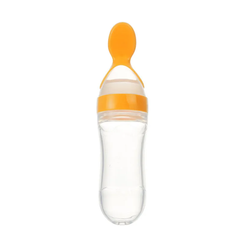 Baby Feeding Bottle & Silicone Spoon