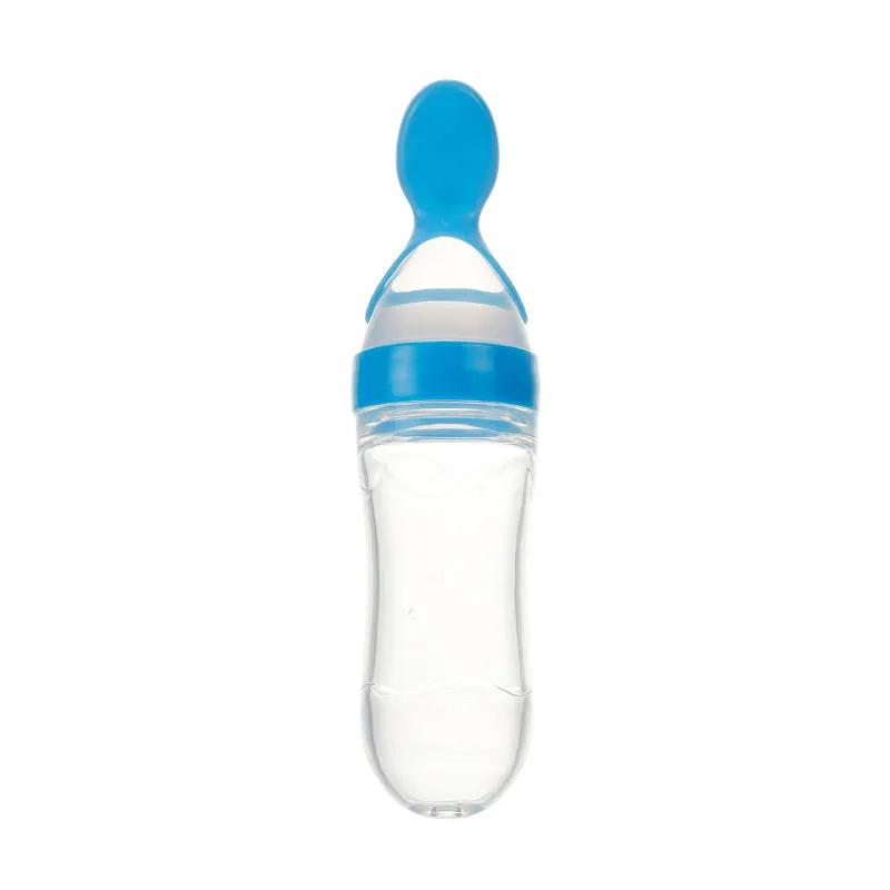 Baby Feeding Bottle & Silicone Spoon