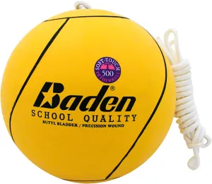 Baden School Quality Tetherball Set - Soft-Touch Tetherball Ball and Rope