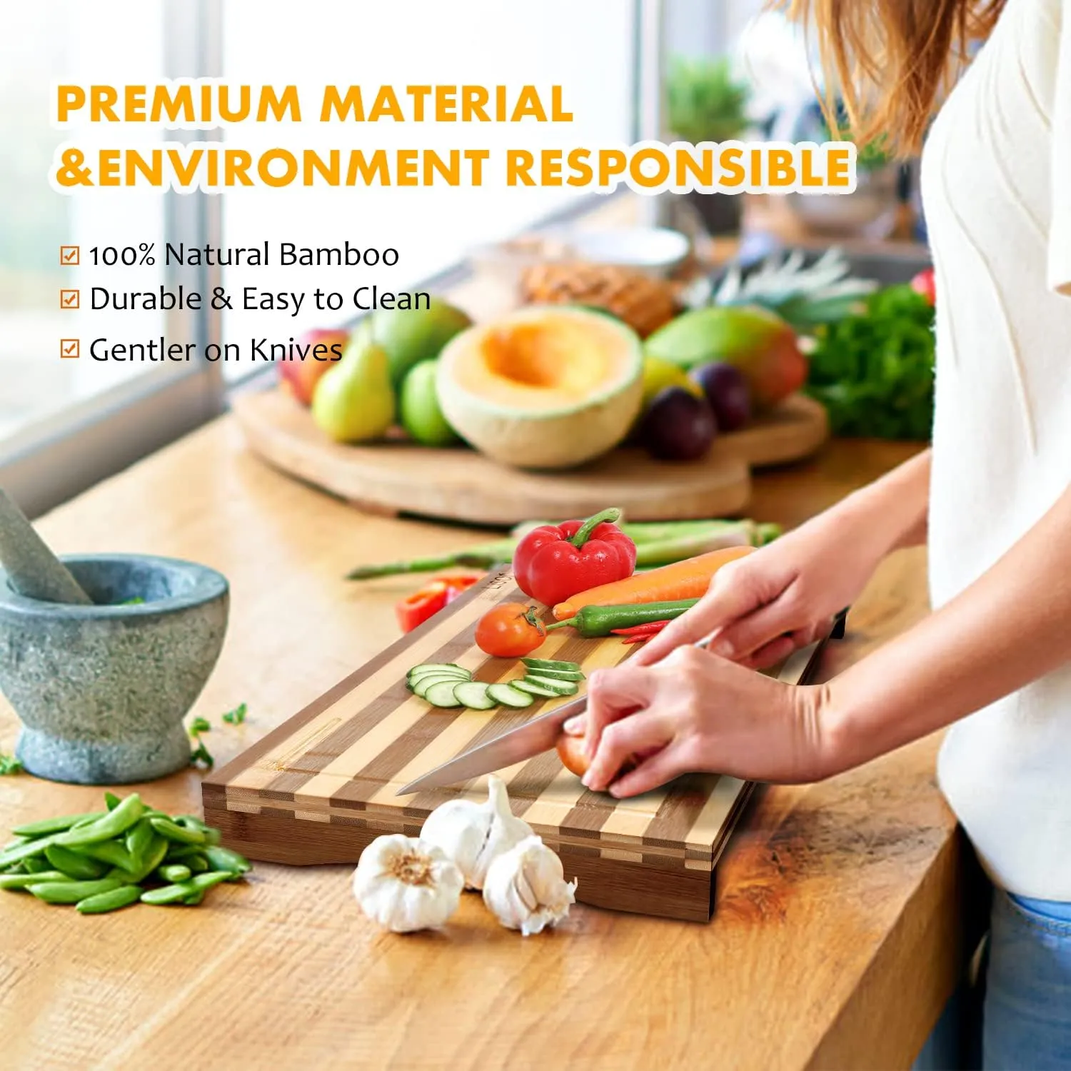 Bamboo Stovetop Cover&Countertop Cutting Board with Adjustable Legs, Dual-purpose Chopping Board for Electric Stove Burner, Workspace Block Cover for RV Camping Camper Gas