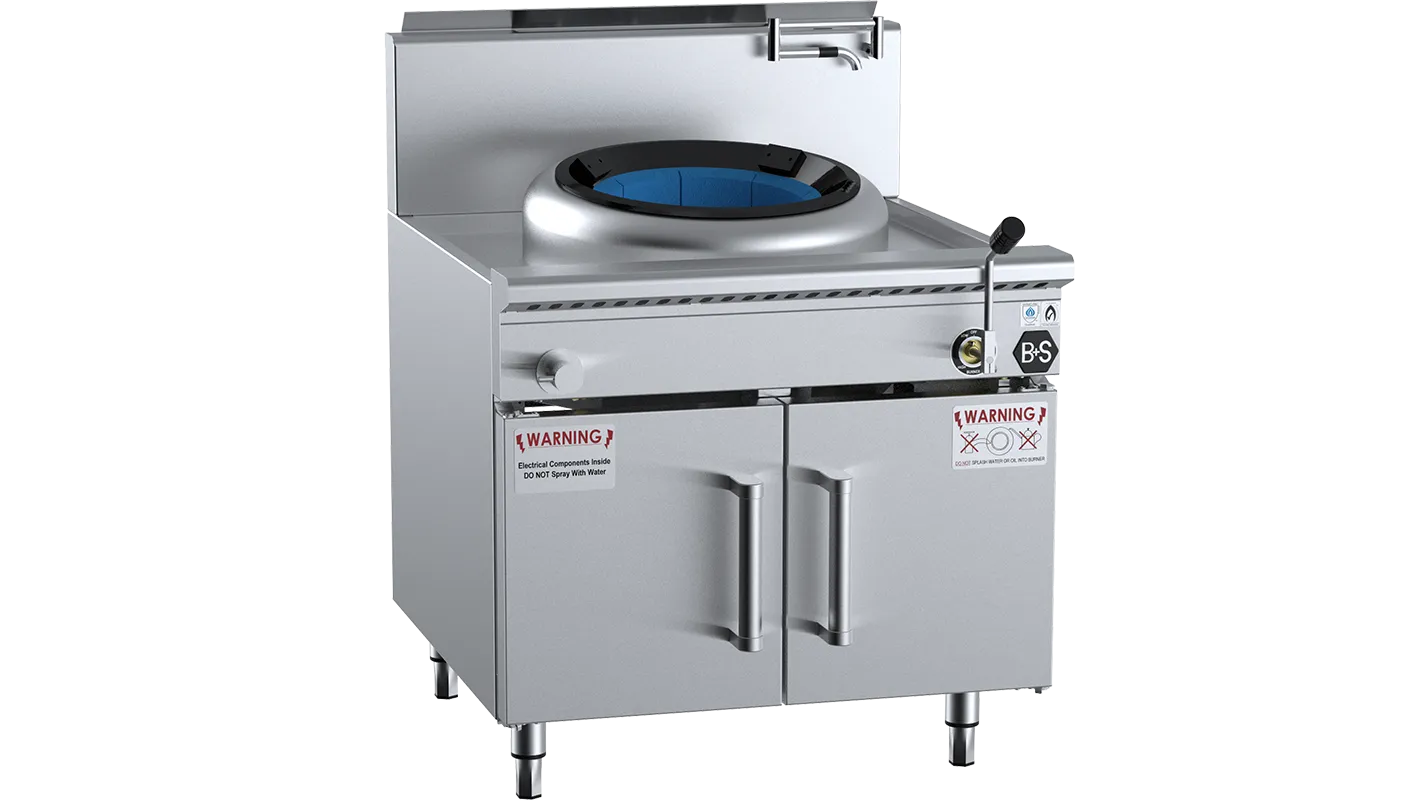 B&S BLACK SERIES: CCF-HP1S Single Hole Hipac Wok – To Suit B S Black Range Profile