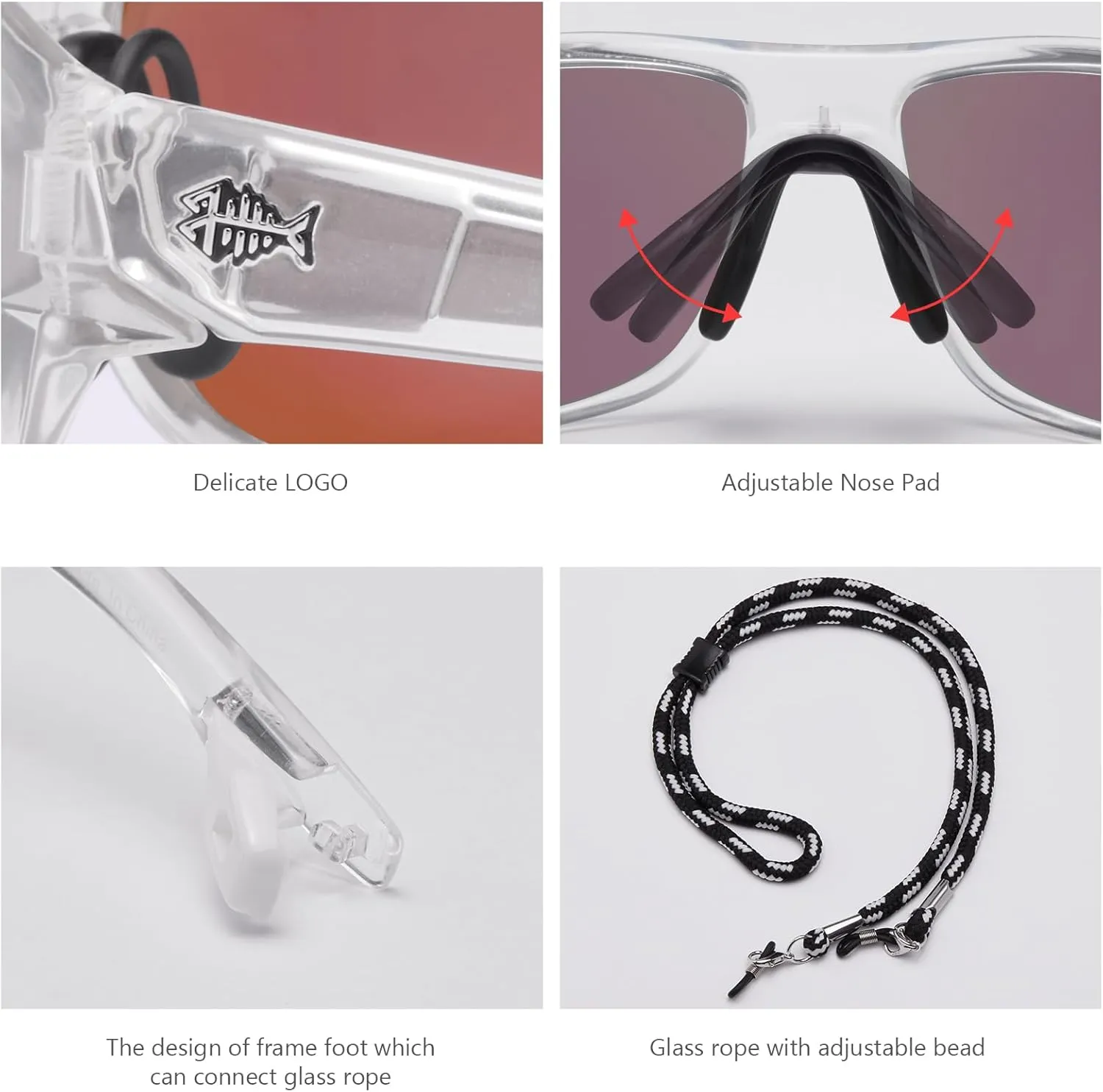 BASSDASH Polarized Sports Sunglasses for Men Women Fishing Driving Hiking UV400 with Lightweight TPX Unbreakable Frame