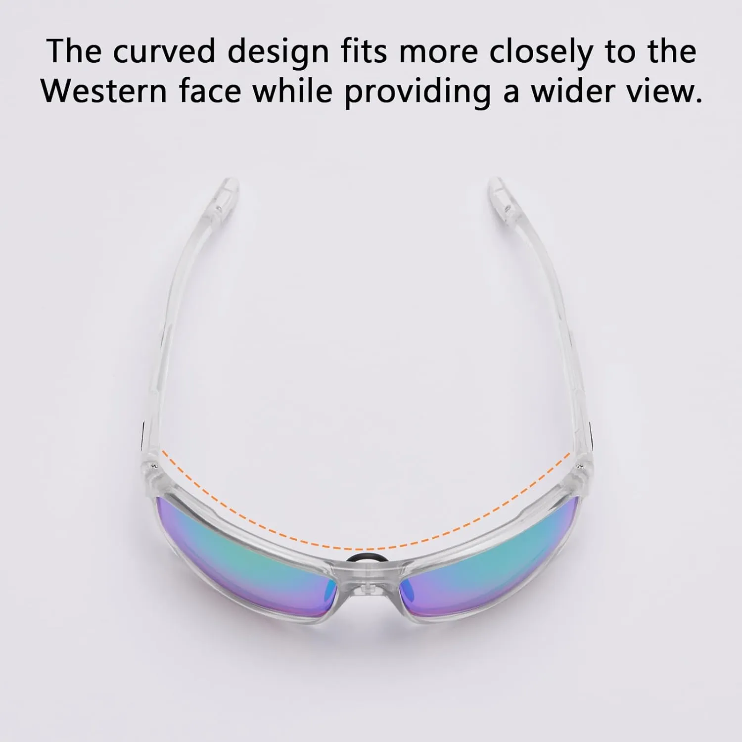BASSDASH Polarized Sports Sunglasses for Men Women Fishing Driving Hiking UV400 with Lightweight TPX Unbreakable Frame