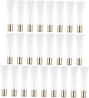 Beaupretty 25pcs Clear Plastic Lip Gloss Tubes Squeeze Containers for Women Lightweight and Durable for Travel and Outings Leak Design for Easy Cosmetic Storage