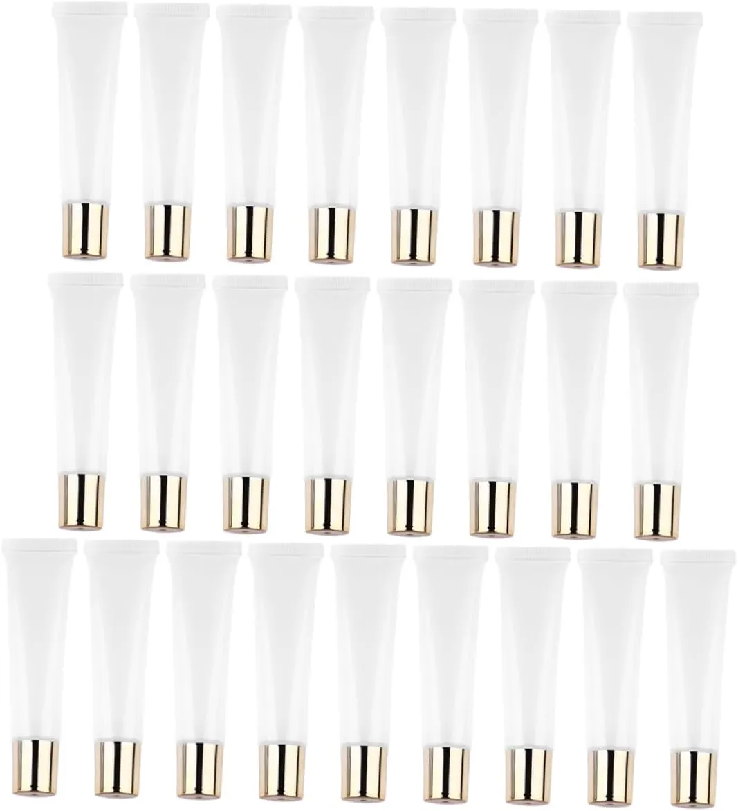 Beaupretty 25pcs Clear Plastic Lip Gloss Tubes Squeeze Containers for Women Lightweight and Durable for Travel and Outings Leak Design for Easy Cosmetic Storage