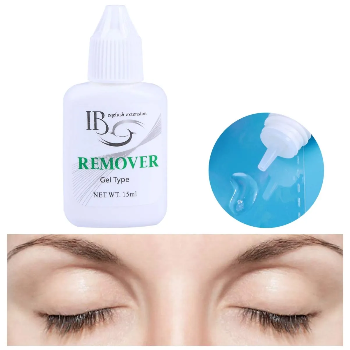 Beaupretty 3pcs Effortless Lash Extension Removal 15ml Bond Remover Cream for Eyelash Cluster Safe No Eye Irritation