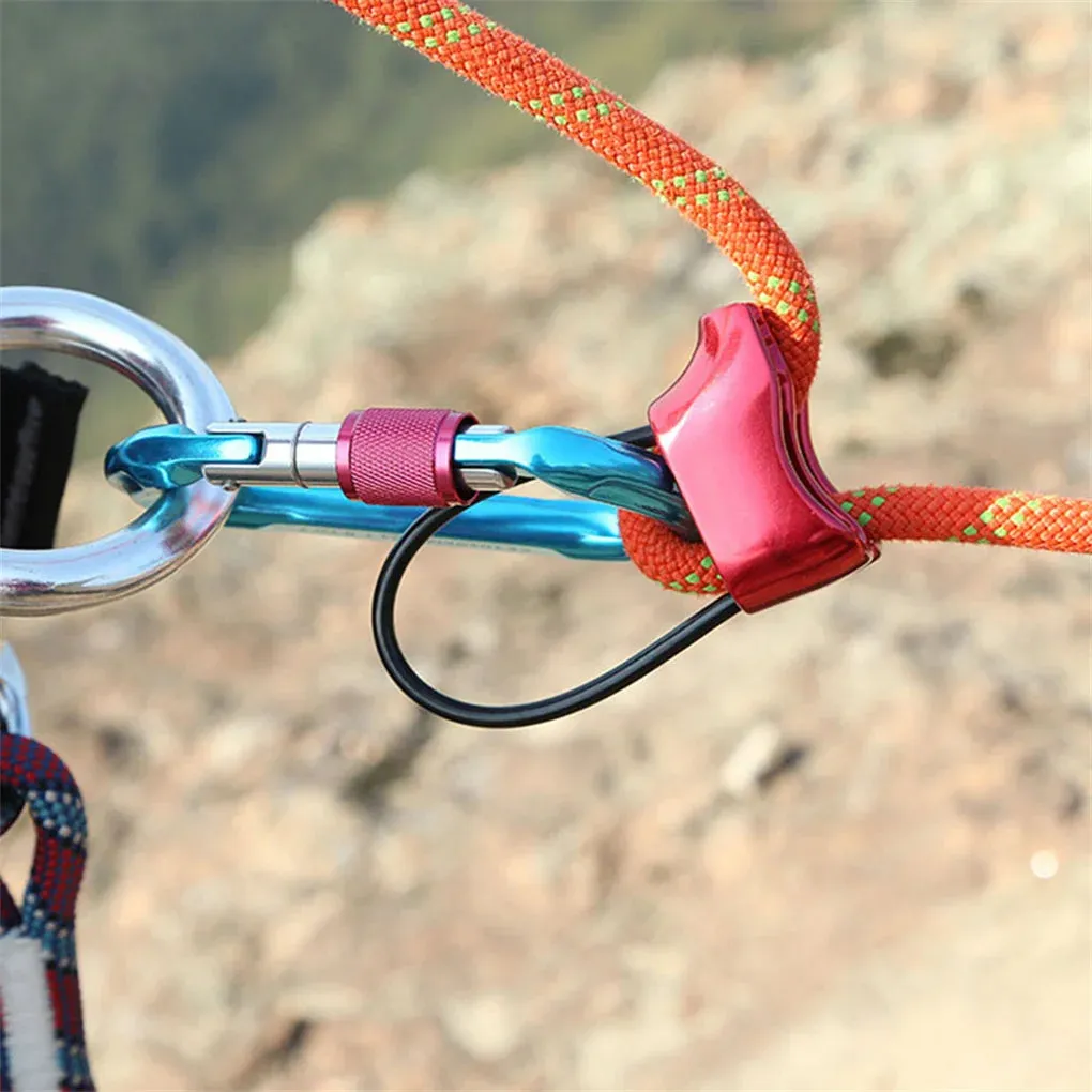Belay and Rappel Device - Versatile Descender Gear for Caving, Aerial Work, and Hauling