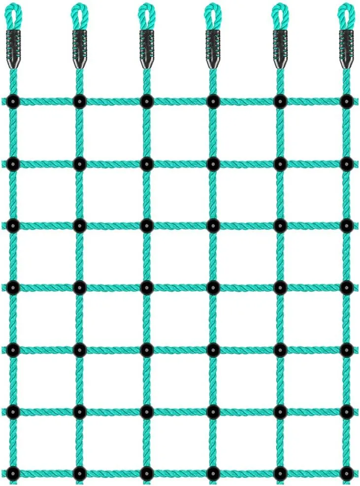 BeneLabel Climbing Cargo Net, Indoor Climbing net, Outdoor Cargo Webbing Net, Military Climbing Cargo Net, 100% Nylon Material Rope Ladder, 49" x 77"