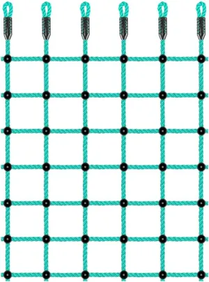 BeneLabel Climbing Cargo Net, Indoor Climbing net, Outdoor Cargo Webbing Net, Military Climbing Cargo Net, 100% Nylon Material Rope Ladder, 49" x 77"