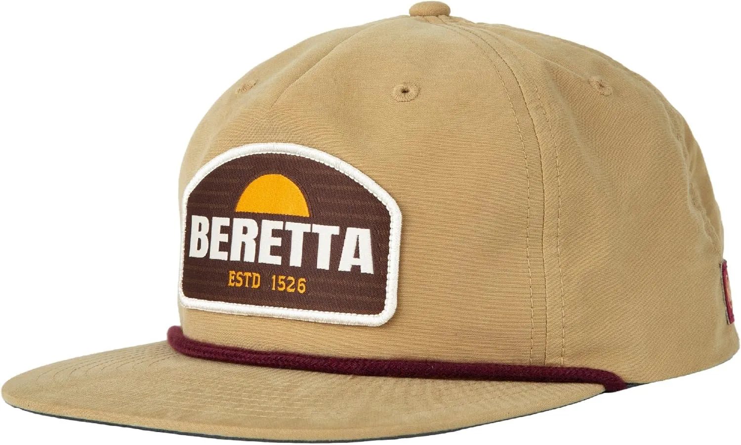 Beretta Men's Sunset Rope Trucker Hat - 5 Panel Adjustable Snapback Sun Protection Cap - One Size Fits Most