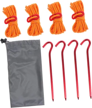 BESPORTBLE 1set Camping Tent Stake with Reflective Rope Heavy Duty Aluminum Pegs for Secure Tent Fixing Awning and Canopy and Easy to Use for Outdoor Adventures