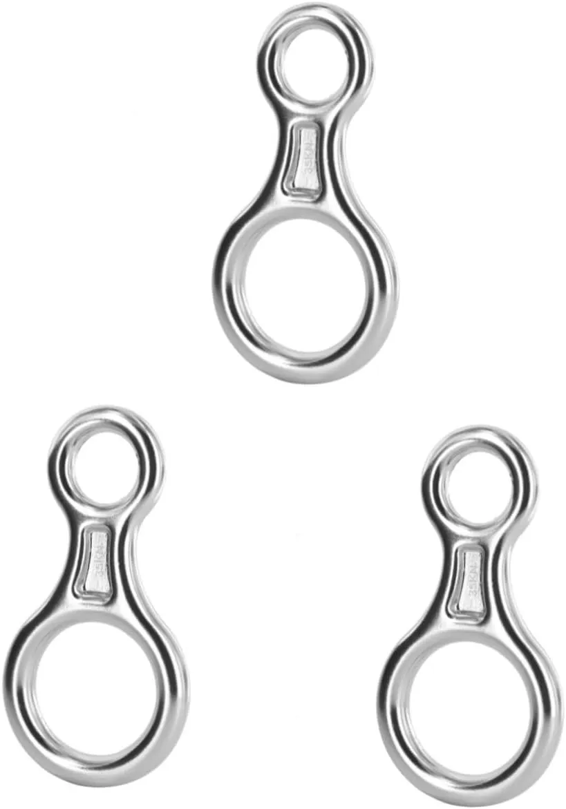 BESPORTBLE 2 pcs Climbing Rappelling Ring Climbing Belay Device Mountain Climbing Buckle Climbing Carabiner