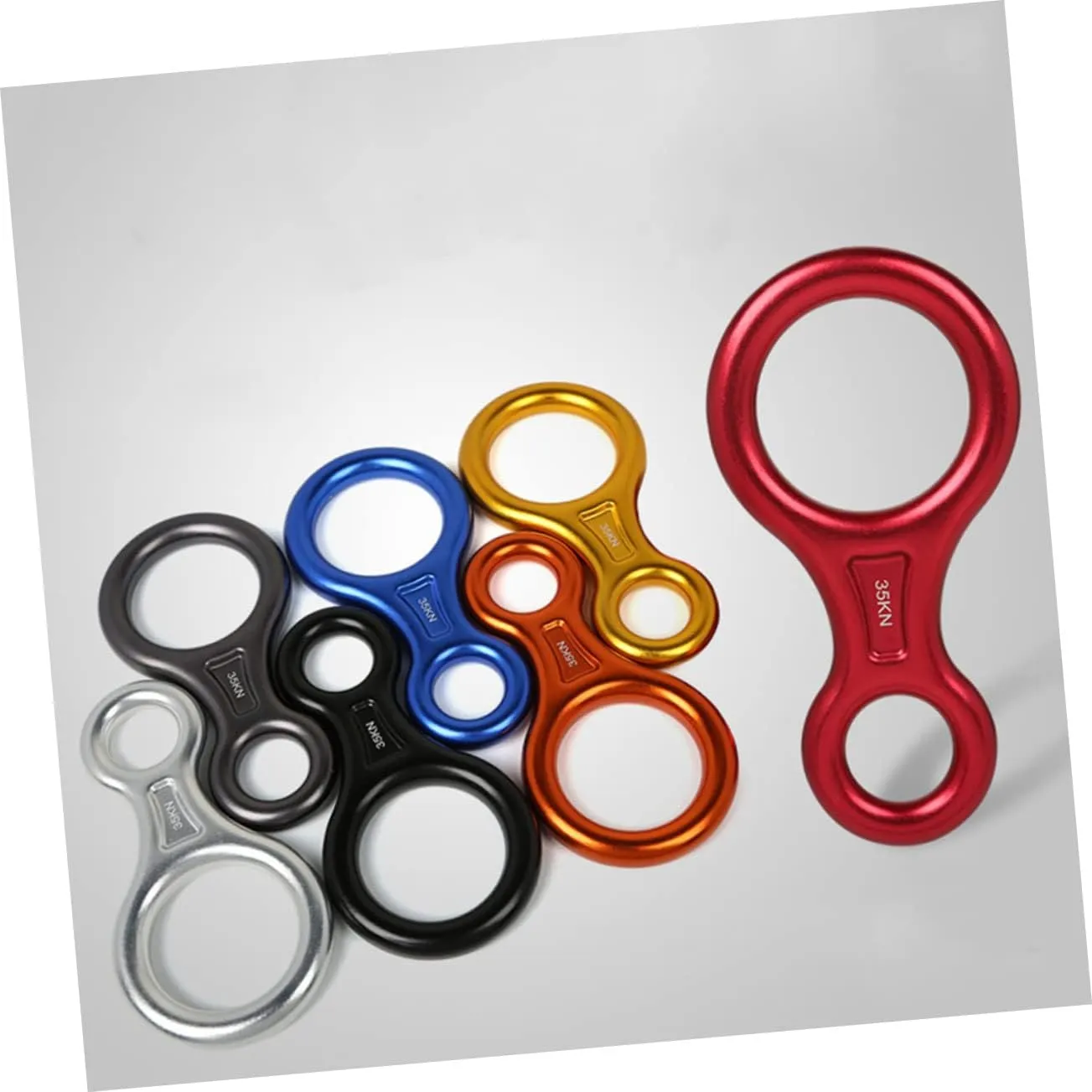 BESPORTBLE 2 pcs Climbing Rappelling Ring Climbing Belay Device Mountain Climbing Buckle Climbing Carabiner