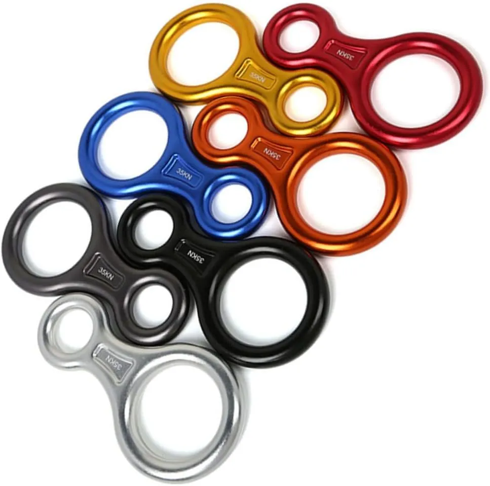 BESPORTBLE 2 pcs Climbing Rappelling Ring Climbing Belay Device Mountain Climbing Buckle Climbing Carabiner