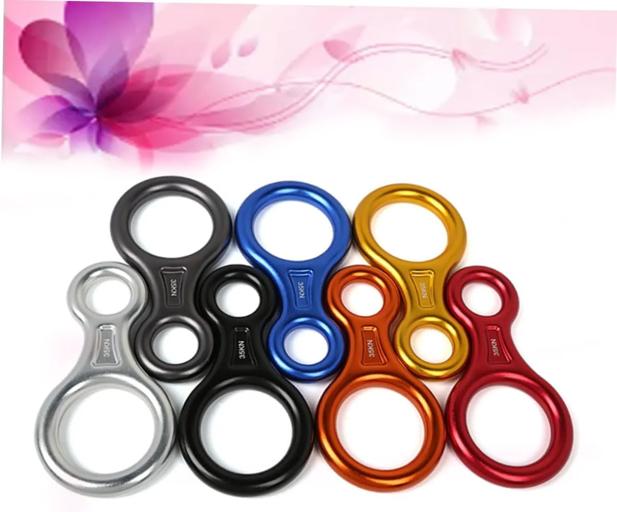BESPORTBLE 2 pcs Climbing Rappelling Ring Climbing Belay Device Mountain Climbing Buckle Climbing Carabiner