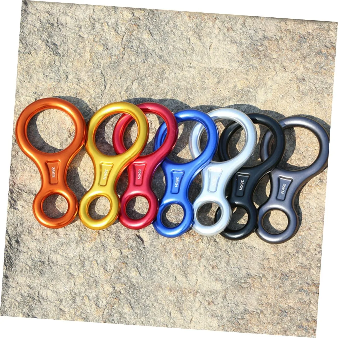 BESPORTBLE 2 pcs Climbing Rappelling Ring Climbing Belay Device Mountain Climbing Buckle Climbing Carabiner