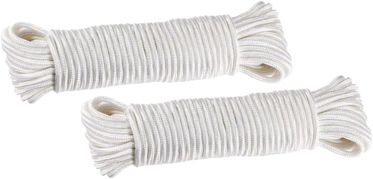 BESPORTBLE Camping Tent Ropes 2pcs Nylon Rope Macrame Rigging Cord Handmade Outdoor Tool 4mm 10m