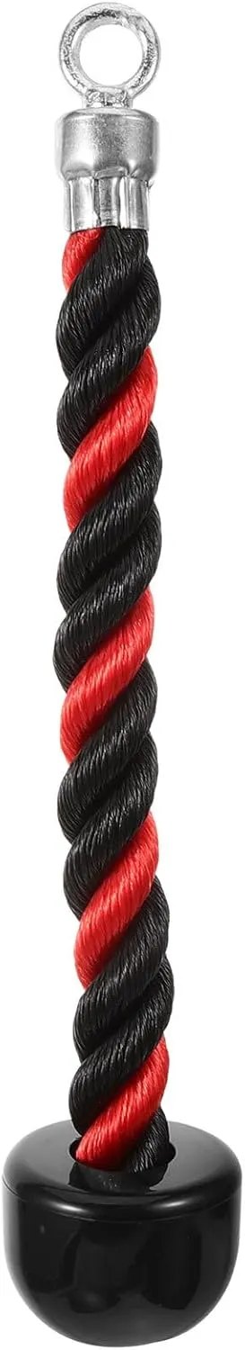 BESPORTBLE Single Grip Tricep Rope Pull Down Rope Tricep Bicep Exercise Attachment for Home Gym Pulley Workout Tricep Push Down Rope System 1Pc