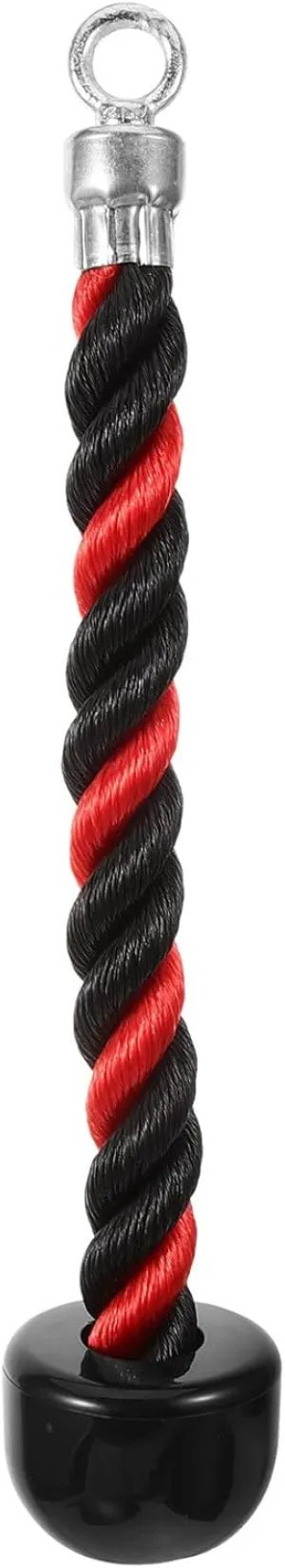 BESPORTBLE Single Grip Tricep Rope Pull Down Rope Tricep Bicep Exercise Attachment for Home Gym Pulley Workout Tricep Push Down Rope System 1Pc