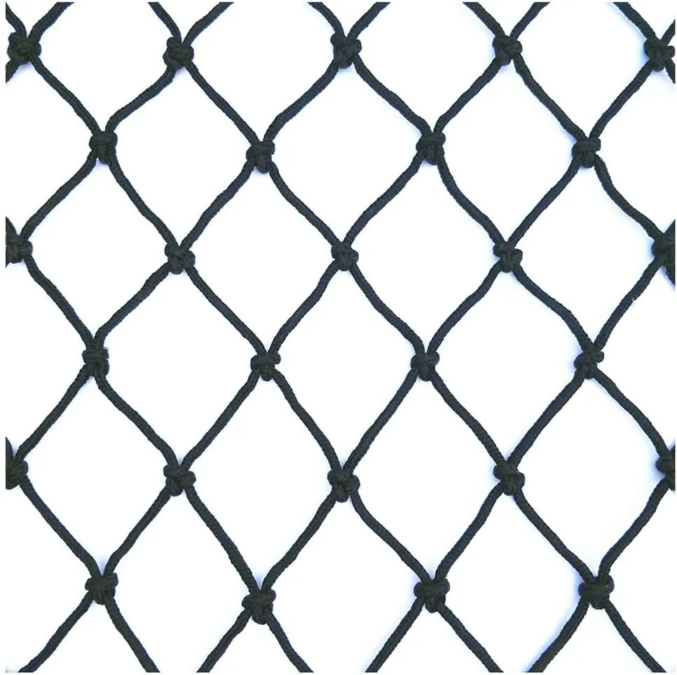 Black Safety Net, Protection Stair Railing Net for Kids, Indoor Balcony Netting, Outdoor Truck Cargo Trailers Netting, Garden Net for Patios Backyard and Plants, 2.3'' Mesh, 0.2'' Rope