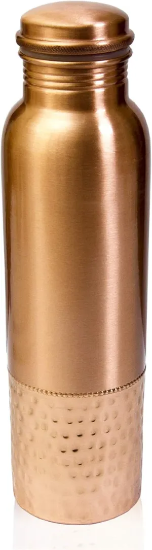 Bridge Leak Proof Copper Water Bottle - 100% Pure Copper, Great for Sports, Yoga & Everyday Use