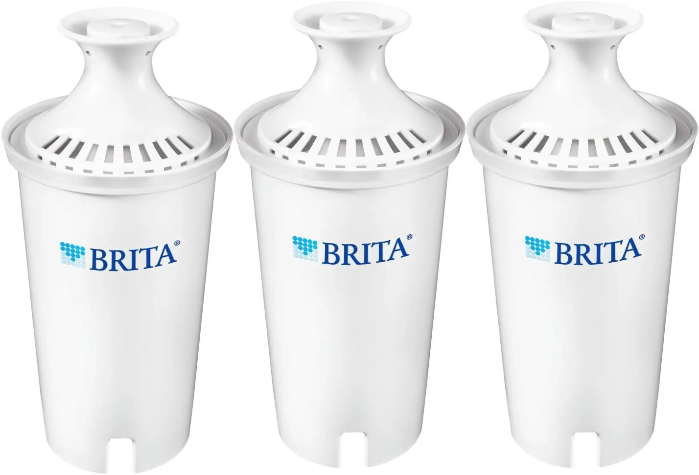 Brita XL Water Filter Dispenser for Tap and Drinking Water with 4 Standard Filters, Lasts 2 Months Each, 27-Cup Capacity, BPA Free, Gray
