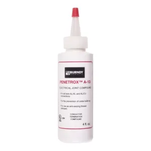 Burndy Pen A13-4 Oxide-Inhibiting Joint Compounds PENETROX A-13, 4 oz Container Size, Squeeze Bottle Container Type