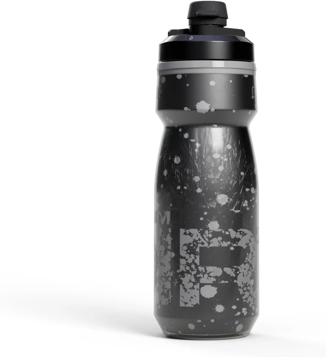 CamelBak Podium Dirt Series Chill Insulated Mountain Bike Squeeze Water Bottle Asphalt, 21oz