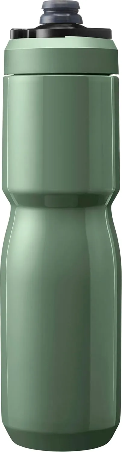 CamelBak Podium Steel Insulated Stainless Steel Bike Water Bottle – for Cycling, Fitness & Sports- Fits Most Bike Cages, 22oz - Moss