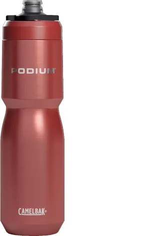 CamelBak Podium Steel Insulated Stainless Steel Bike Water Bottle – for Cycling, Fitness & Sports- Fits Most Bike Cages, 22oz - Sierra Red