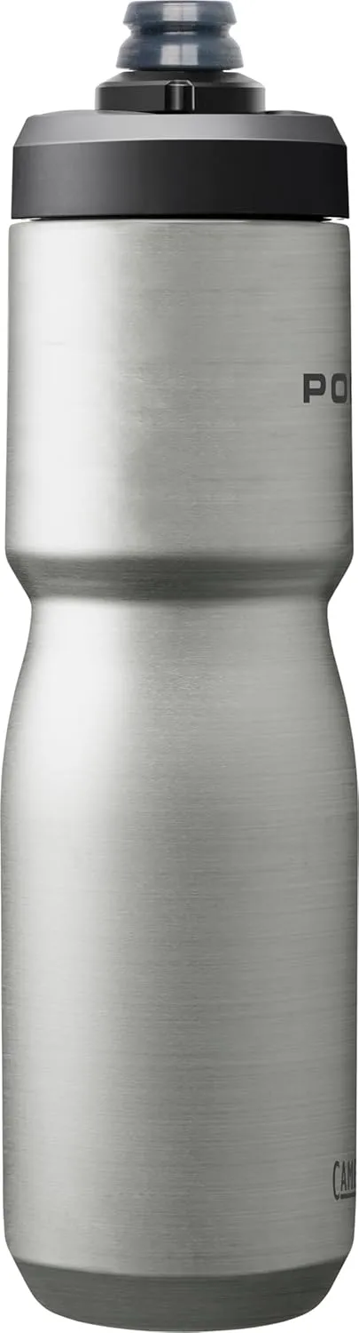 CamelBak Podium Steel Insulated Stainless Steel Bike Water Bottle – for Cycling, Fitness & Sports- Fits Most Bike Cages, 22oz - Stainless