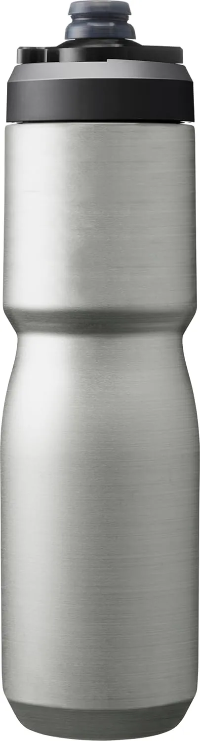 CamelBak Podium Steel Insulated Stainless Steel Bike Water Bottle – for Cycling, Fitness & Sports- Fits Most Bike Cages, 22oz - Stainless