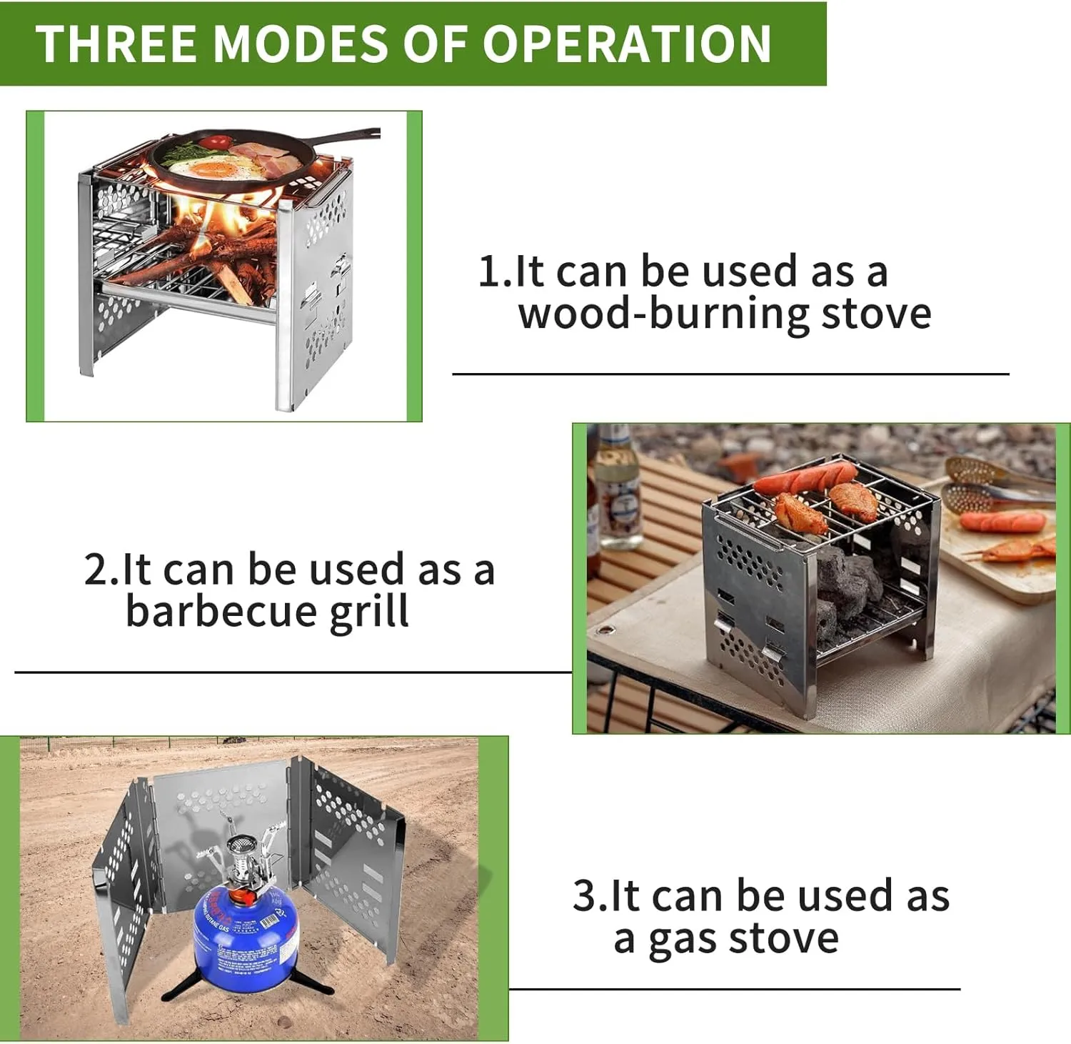 Camping Campfire Grill Mini Charcoal Grill Folding Wood Stove Portable Wood Burning Stove Pocket Stove for Outdoor Camping Cooking Picnic(7.2"x7.3"x6.1")