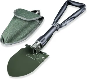 Camping Shovel Folding Spade Multifunction Backpacking Shovel Steel for Outdoor Camping Survival Garden (CL501-46cm)
