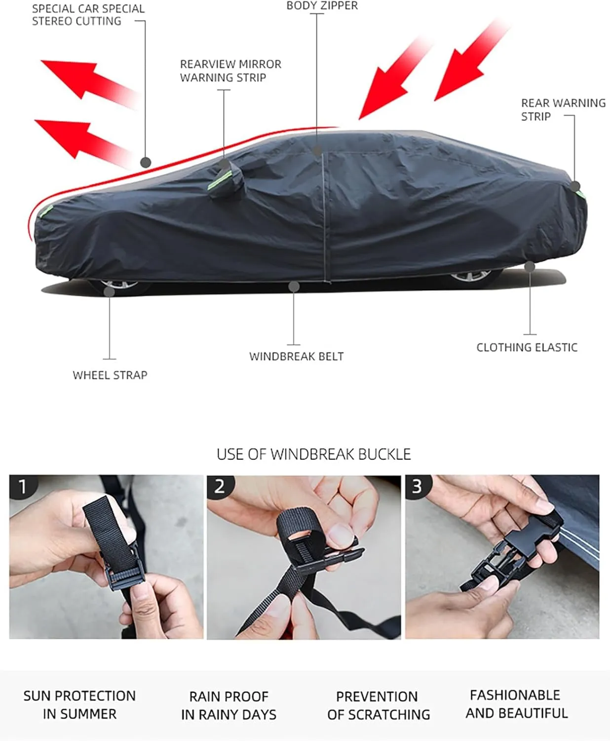Car Cover, Car Cover Waterproof All Weather, for 2006-2024 Nissan Note Car Covers for Automobiles, Outdoor Full Cover, Dust Prevention, Ultraviolet-Proof, Frost and Snow Prevention(Tekna)