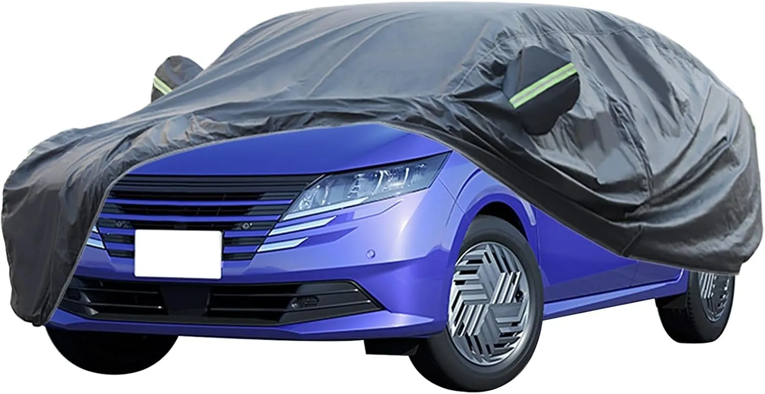 Car Cover, Car Cover Waterproof All Weather, for 2006-2024 Nissan Note Car Covers for Automobiles, Outdoor Full Cover, Dust Prevention, Ultraviolet-Proof, Frost and Snow Prevention(Tekna)